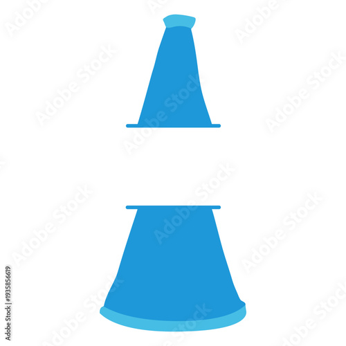 Cone megaphone flat