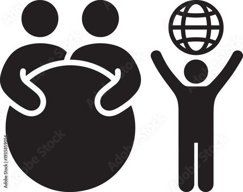 Global collaboration of people networking together