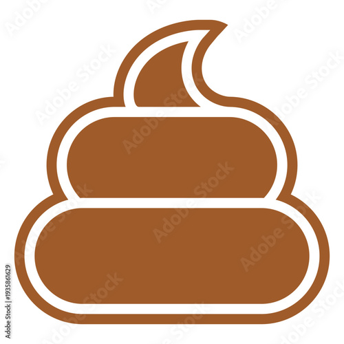 Simple poop cut out stroke