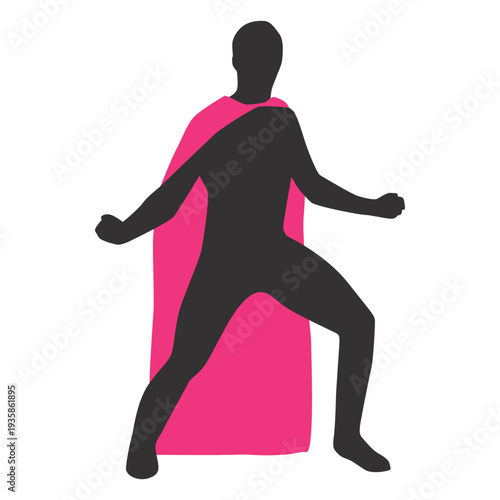 Standing pose superhero man