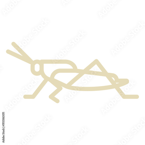 Simple profile thick stroke grashopper