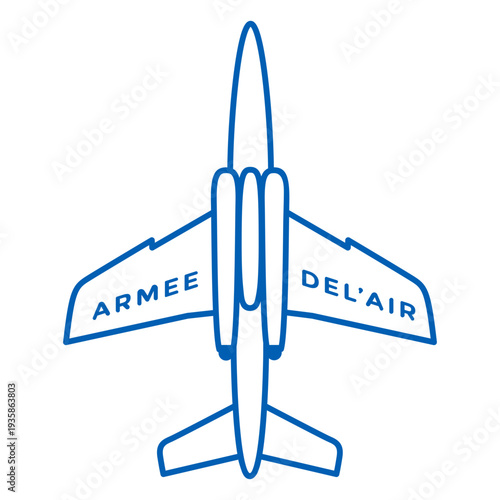 Armee-de-lair plane French stroke