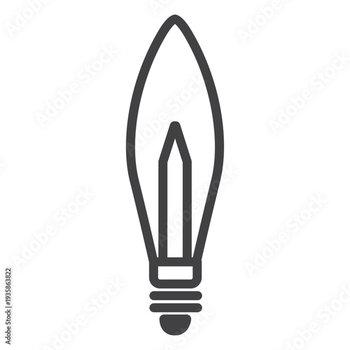 Candelabra light-bulb stroke