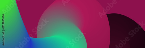 Abstract Colorful Gradient Shapes Illustration
