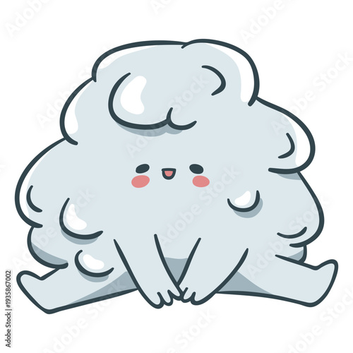 Melted snow ball cute