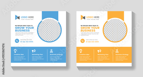 New Corporate Social Media Post Template for Business Marketing Promotion Professional Corporate Social Media Banner Design for

