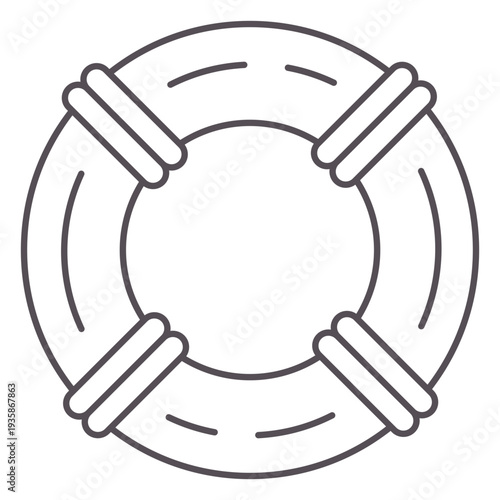 Normal rounded lifesaver stroke