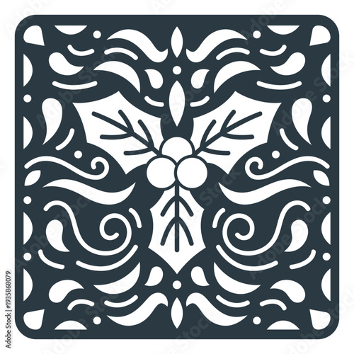 Mistletoe papel picado