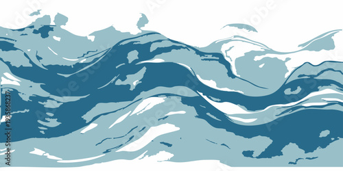 Vector Abstract depiction of undulating water, creating a sense of movement and fluidity.