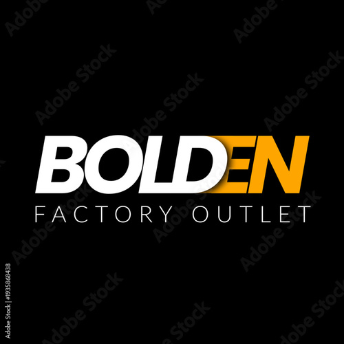 Bold Modern Factory Outlet Logo Design, Industrial Factory Outlet Logo with Bold Typography, Modern Factory Brand Logo Template,Modern Business Brand Logo for Factory Outlet