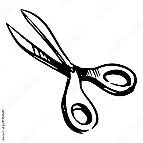 Sissors hand drawn