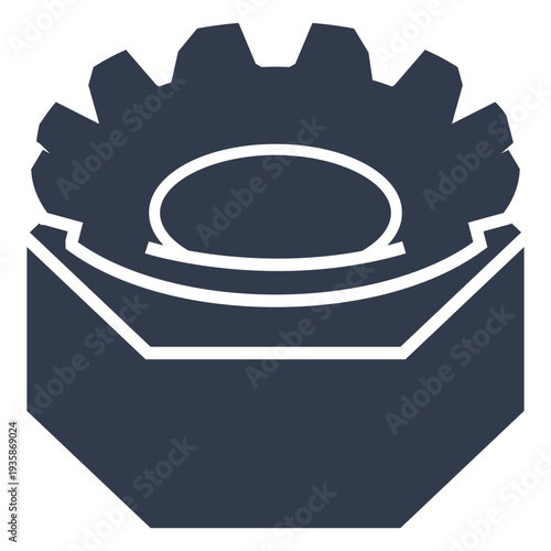 Hex lock and external tooth lock washer cut out