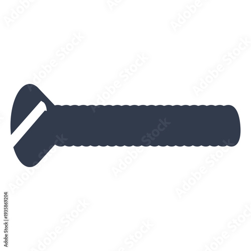 Slotted machine screw cut out