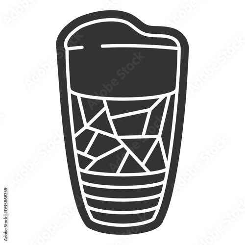 Coffee travel mug cut out
