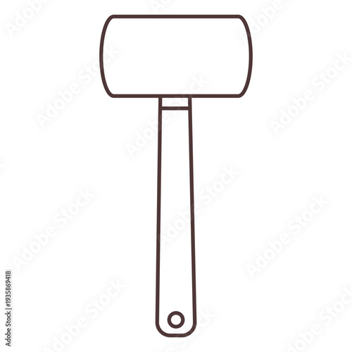 Small paint roller stroke