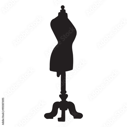 Sewing manikin silhouette