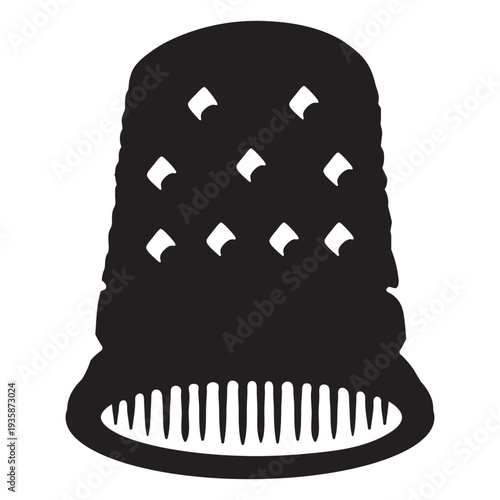 Sewing thimble cut out