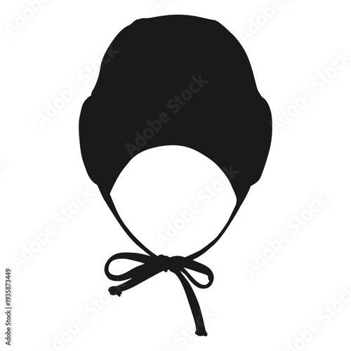 Waterpolo helmet frontal silhouette