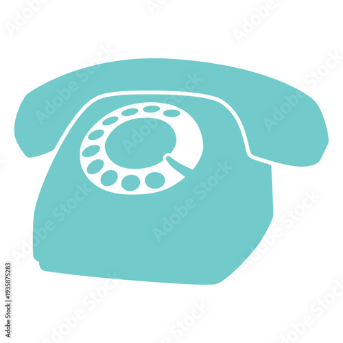 Old telephone cut out