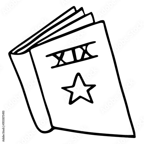 Magic star book stroke