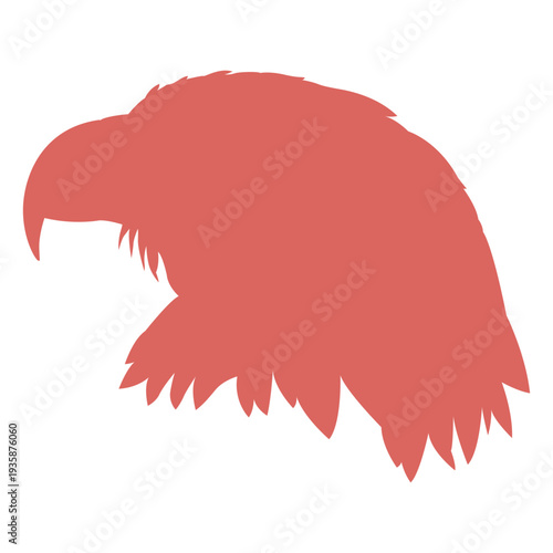Bird eagle animal head silhouette