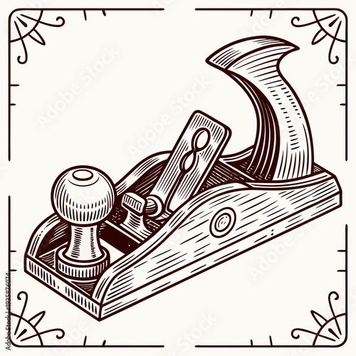 Vintage wood plane tool vintage tool hand tool woodworking