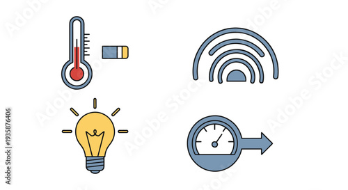 Sensor Module Line creative bold tone vector