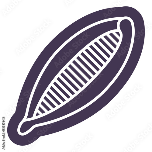 Violet hair clip cut out