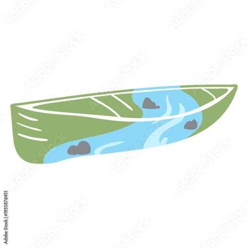 River canoe cut out