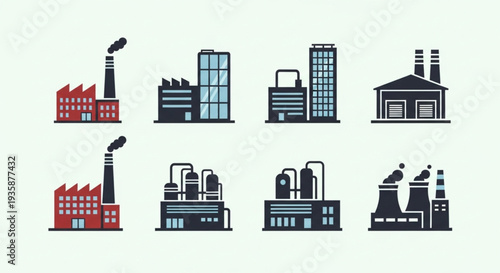 Collection of Industrial Factory Buildings and Structures.