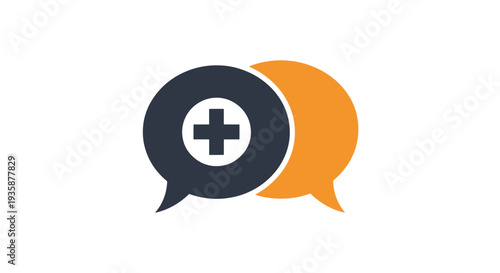 Crisis Hotline Line simple creative color illustration