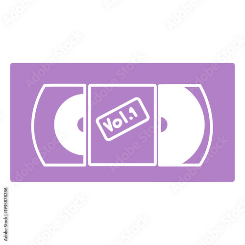 Videotape retro cut out