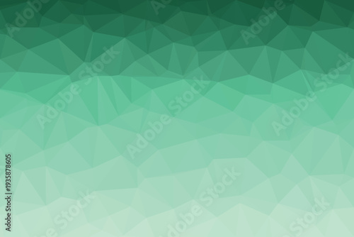 This image presents a captivating geometric pattern composed of refreshing green triangular shapes and a gradient