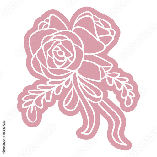 Prom flower bracelet cut out