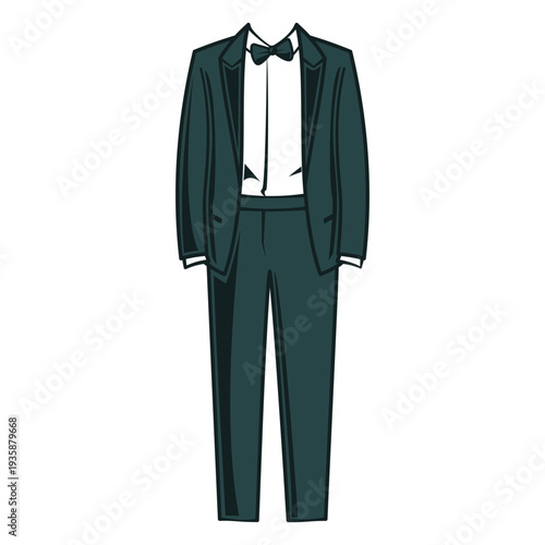 Formal suit color stroke