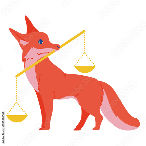 Libra fox zodiac signs semi flat