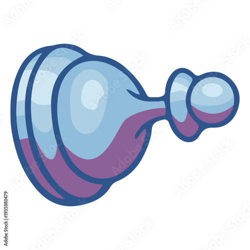 Sideways pawn chess piece color illustration