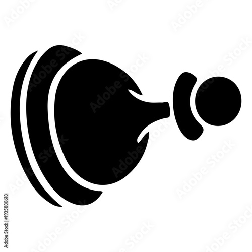 Pawn chess piece cut out sideways