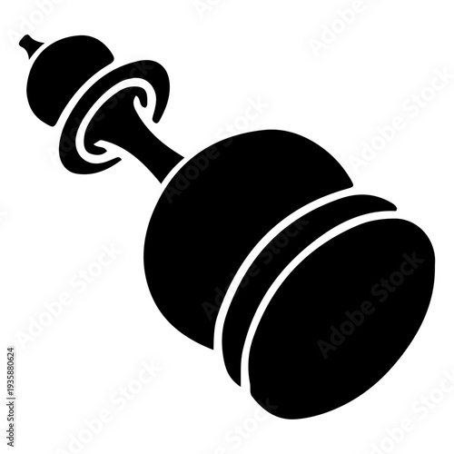 King chess piece cut out laid down