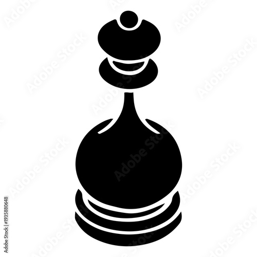 Queen chess piece cut out simple