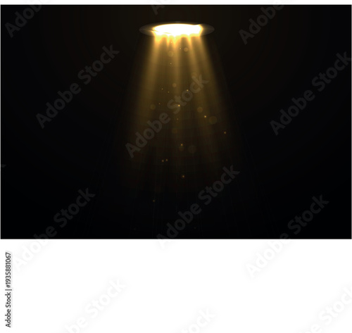 Spotlight on stage with abstract light background