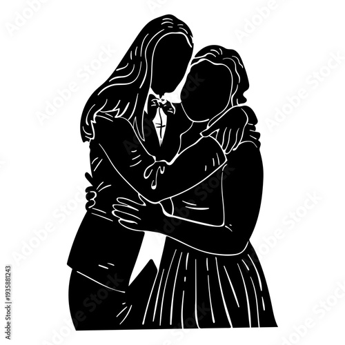 Couple at prom cut out