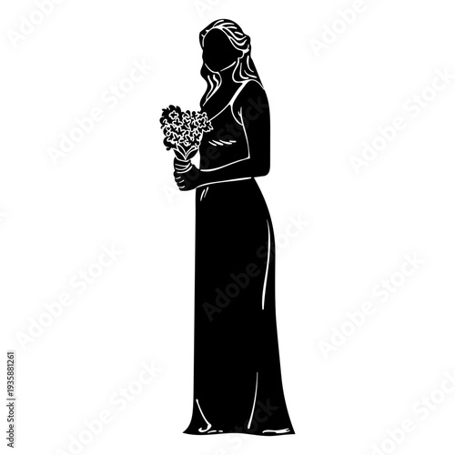 Wedding bride cut out