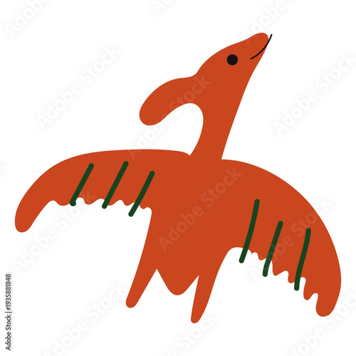 Cute Pterodactyl flat
