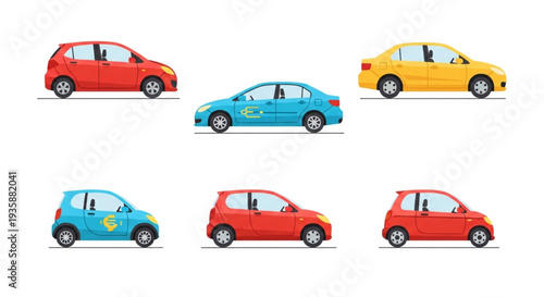 Collection of Diverse Cars in Various Colors and Styles.