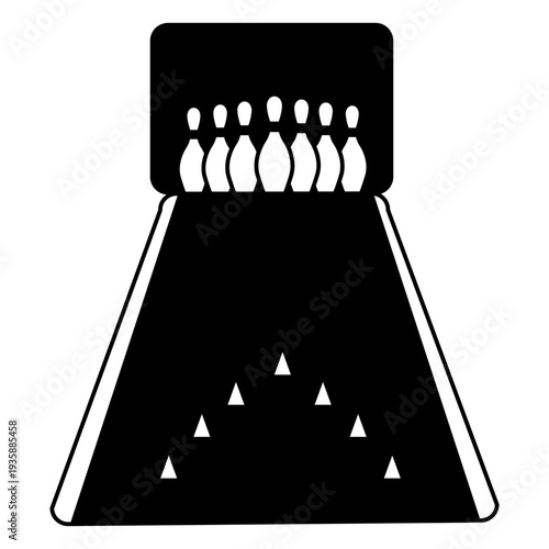 Pin rack filled stroke bowling
