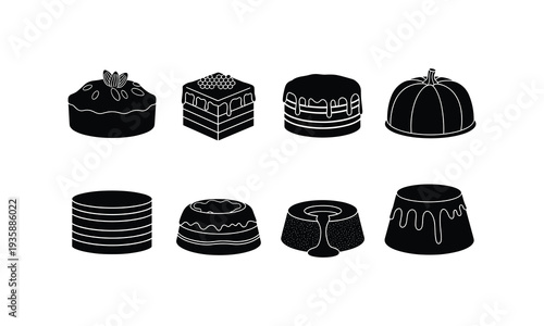 Black and white illustration of various traditional hats and headwear