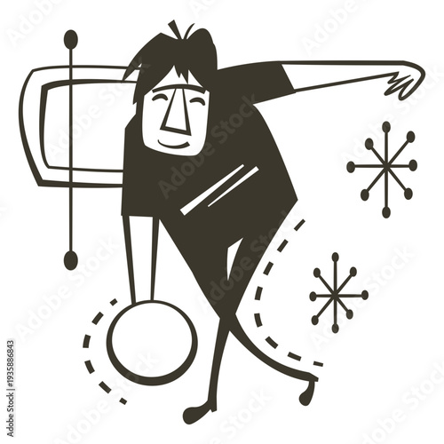 Bowling filled stroke boy