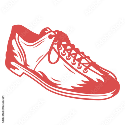 Bowling high contrast shoe