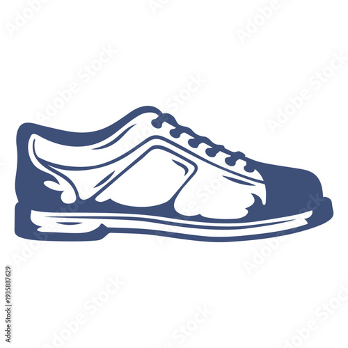 Bowling shoe high contrast